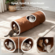 Faltbarer Katzentunnel 63cm  als 3er-Set