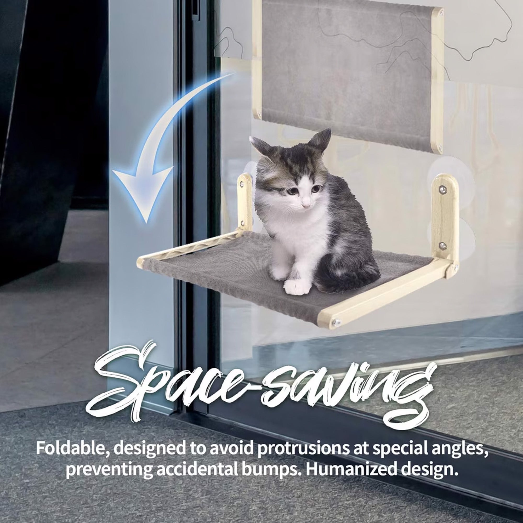 Skywalk - Faltbare Katzen Fensterliege