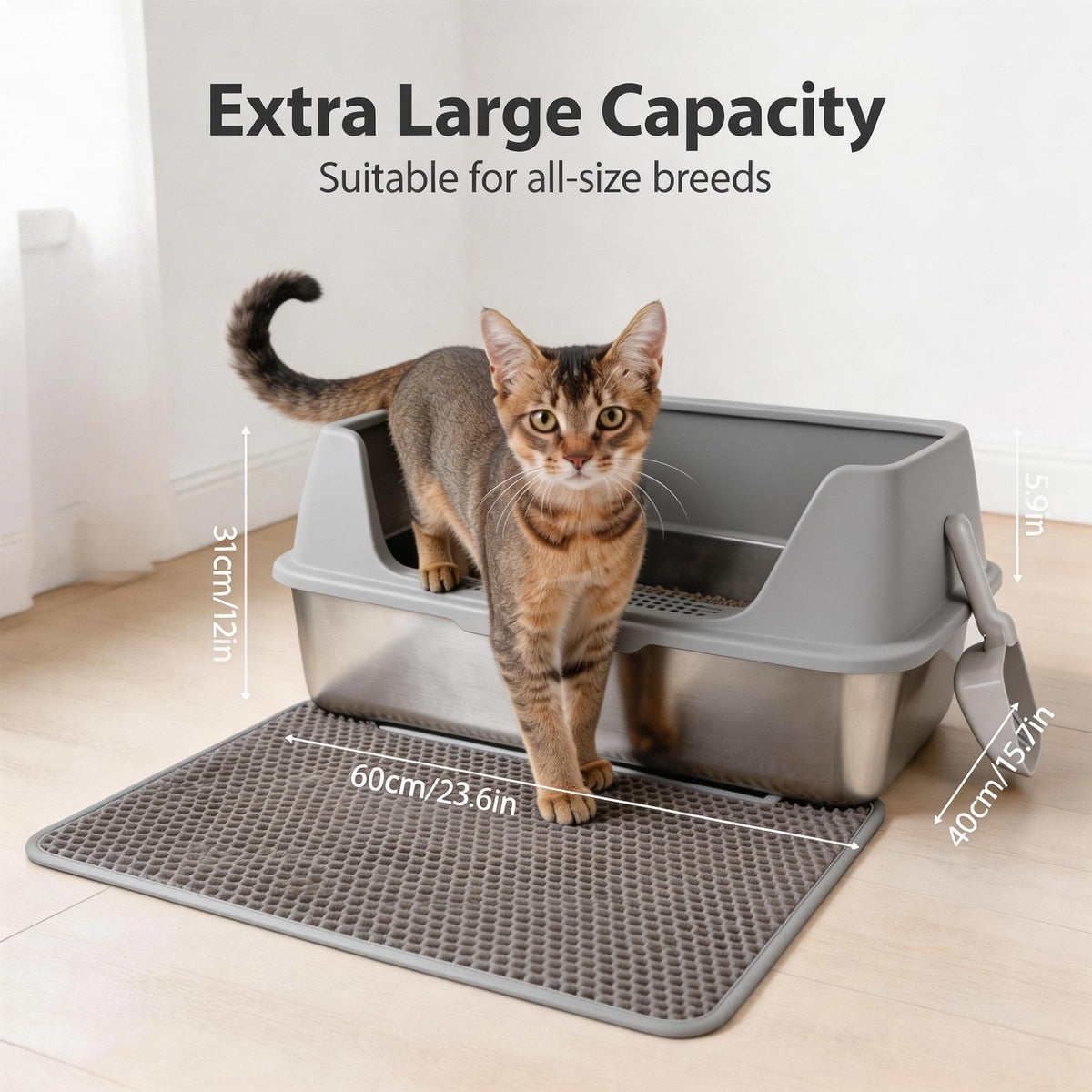 2463-Gofresh-MeowLooStainlessSteelCatlitterBox-katzentoilette-grau-1.jpg