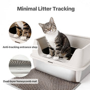 Go Fresh - MeowLoo Edelstahl Katzentoilet mit Streumatte & Schaufel
