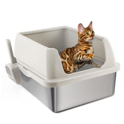 Go Fresh - Katzenklo aus Edelstahl mit Vorleger & Schaufel