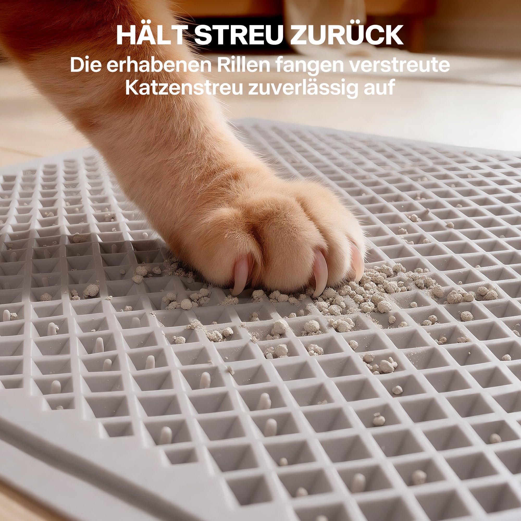 Anti Tracking Litter Mat – Wasserdichte Silikonmatte