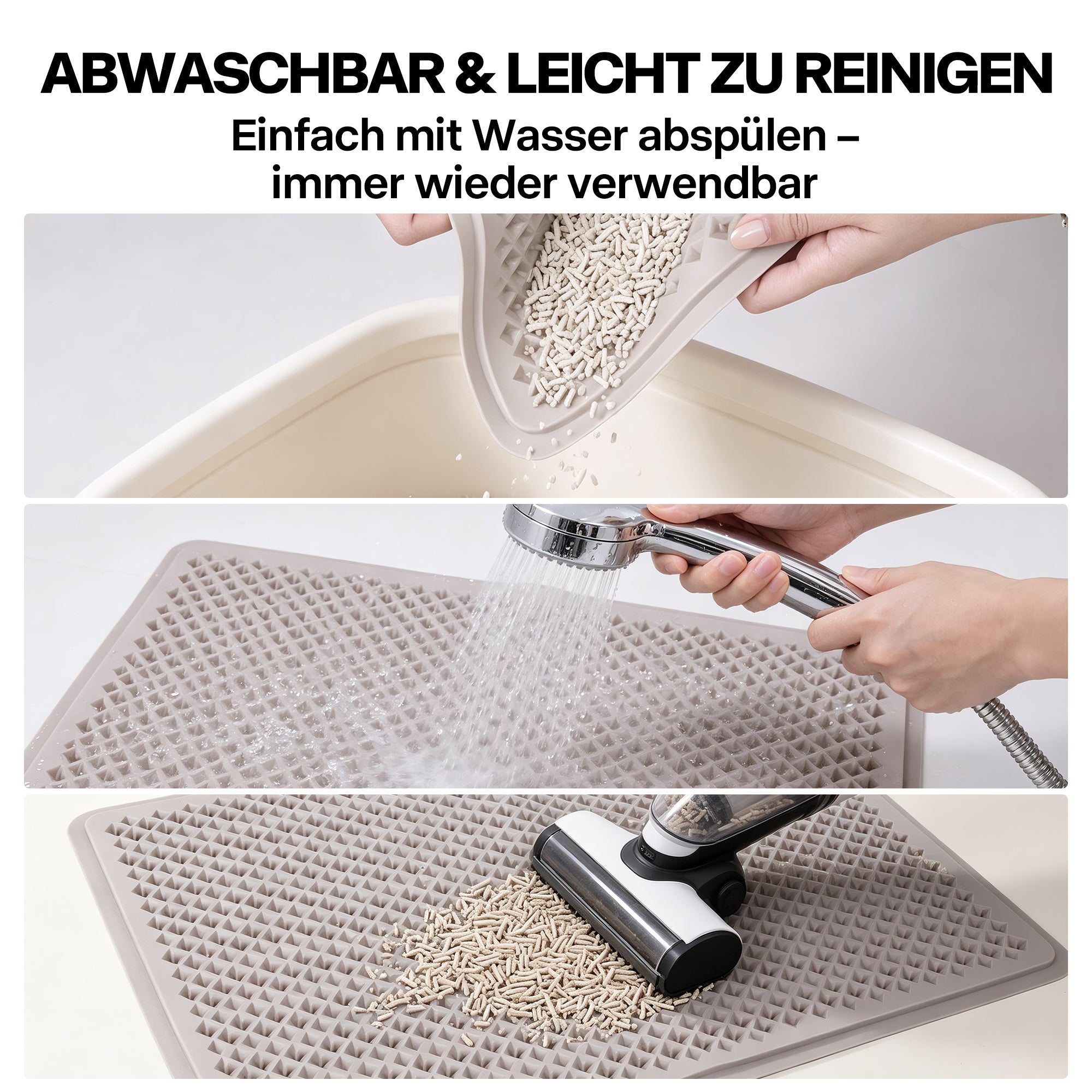 Anti Tracking Litter Mat – Wasserdichte Silikonmatte
