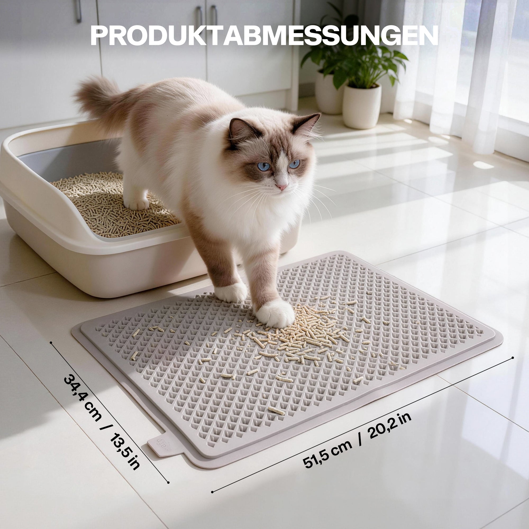 Anti Tracking Litter Mat – Wasserdichte Silikonmatte
