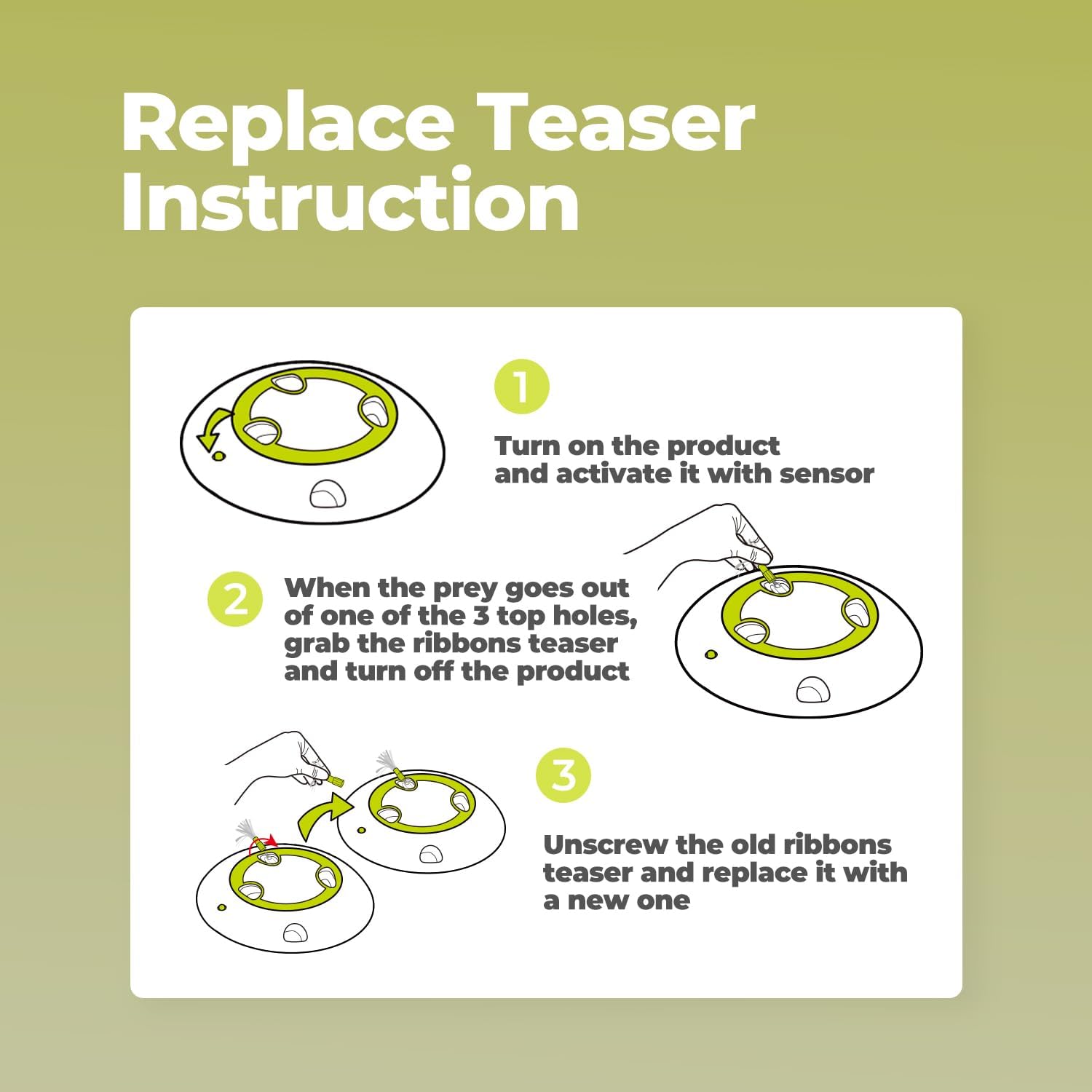 Interaktives Katzenspielzeug - Hau den Maulwurf