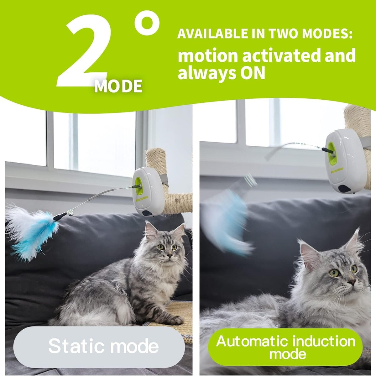 Interaktives Katzenspielzeug - Jumping Wand With Post Adaptor