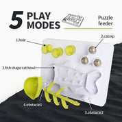 Interaktives Katzenspielzeug - Leckerlis-Futterstation Fisch