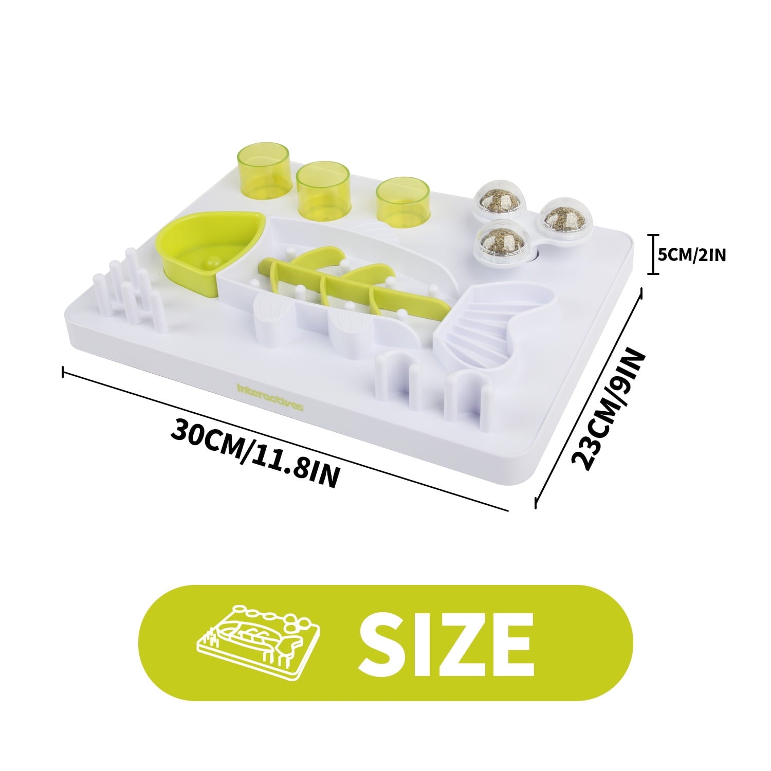 Interaktives Katzenspielzeug - Leckerlis-Futterstation Fisch