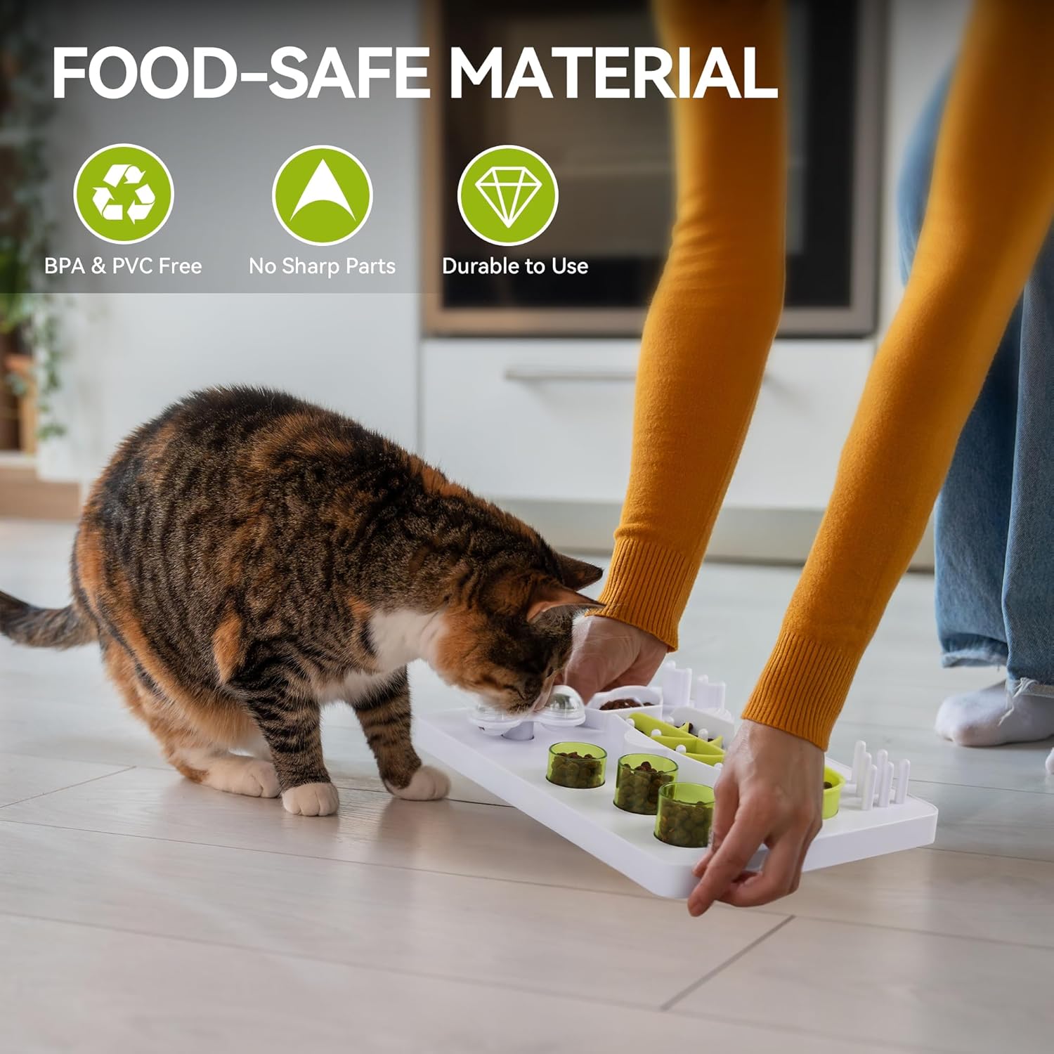 Interaktives Katzenspielzeug - Leckerlis-Futterstation Fisch