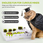 Interaktives Katzenspielzeug - Leckerlis-Futterstation Fisch