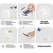 Interaktives Katzenspielzeug - Motion Activated Butterfly