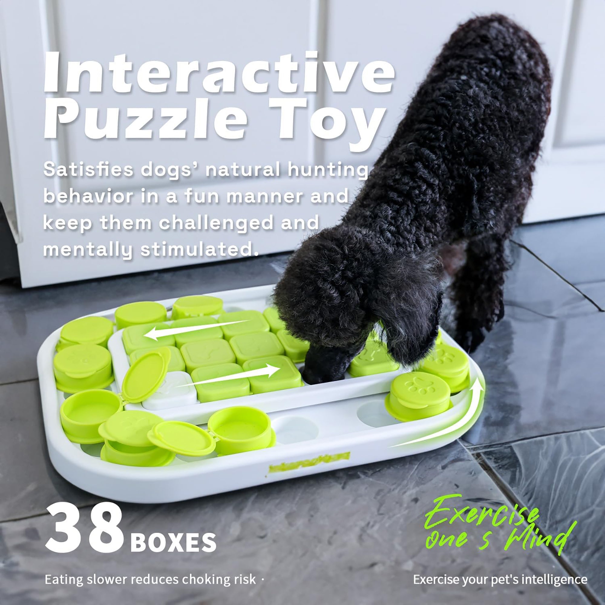 Interaktives Spielzeug -  Sokudo Puzzle-Spielzeug für Hunde