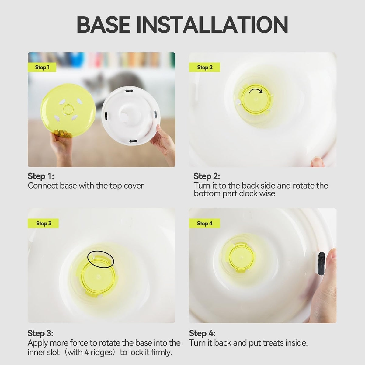 Interaktives Katzenspielzeug – Leckerlis-Futterstation Pilz