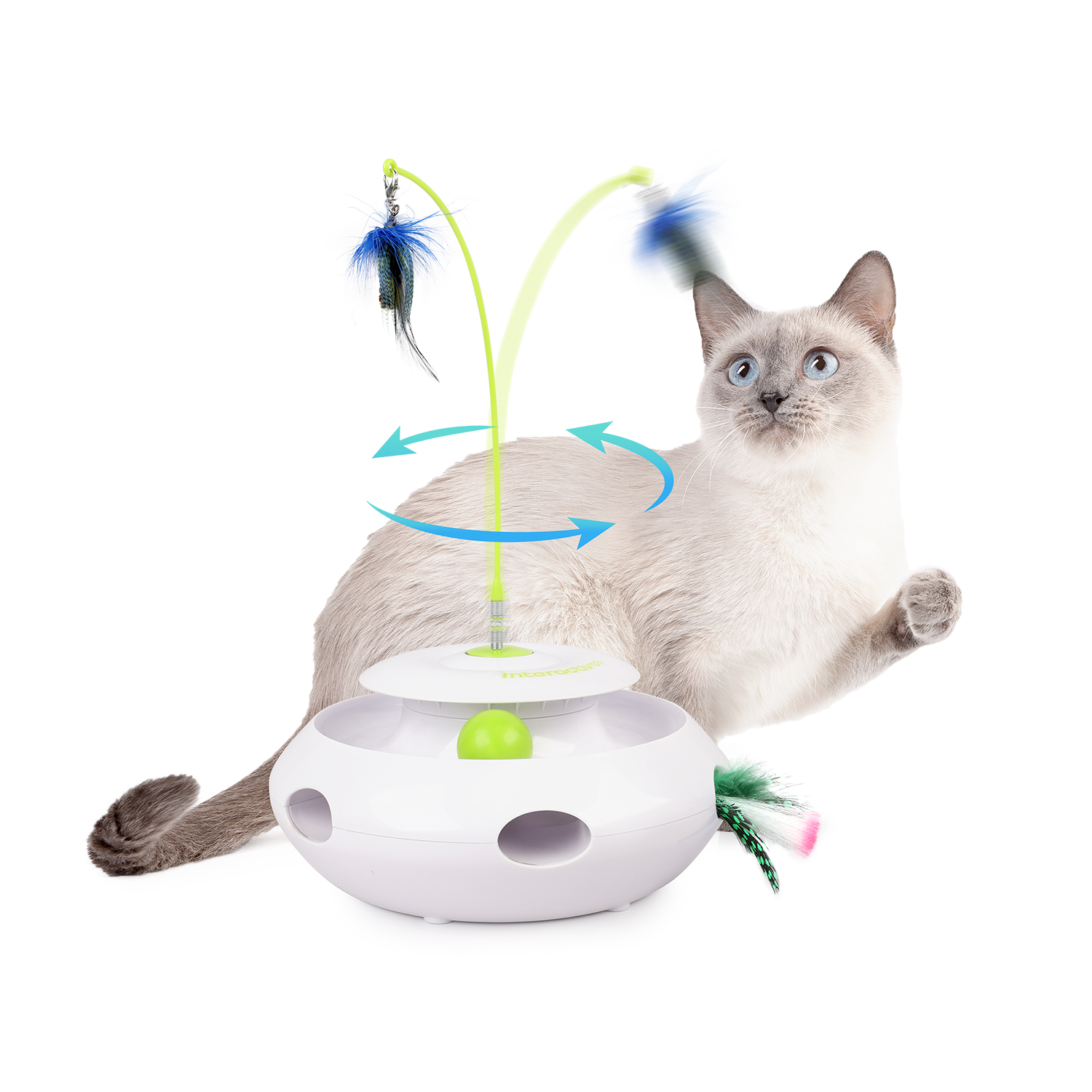 Interaktives Spielzeug - 3-in-1 Ultimatives Katzenspielzeug