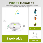 Interaktives Spielzeug - 3-in-1 Ultimatives Katzenspielzeug