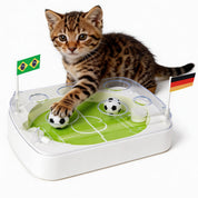 Interaktives Katzenspielzeug - Fußballstadion für Katzen