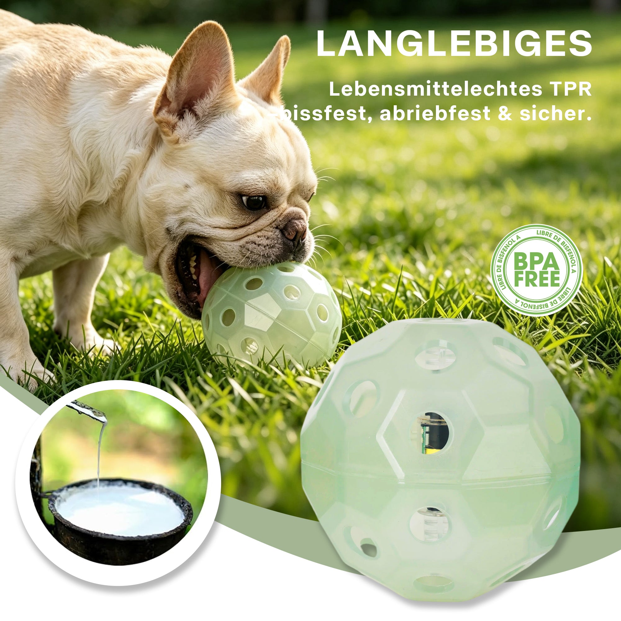 Leucht-Fußball für Hunde – Selbstaufladend