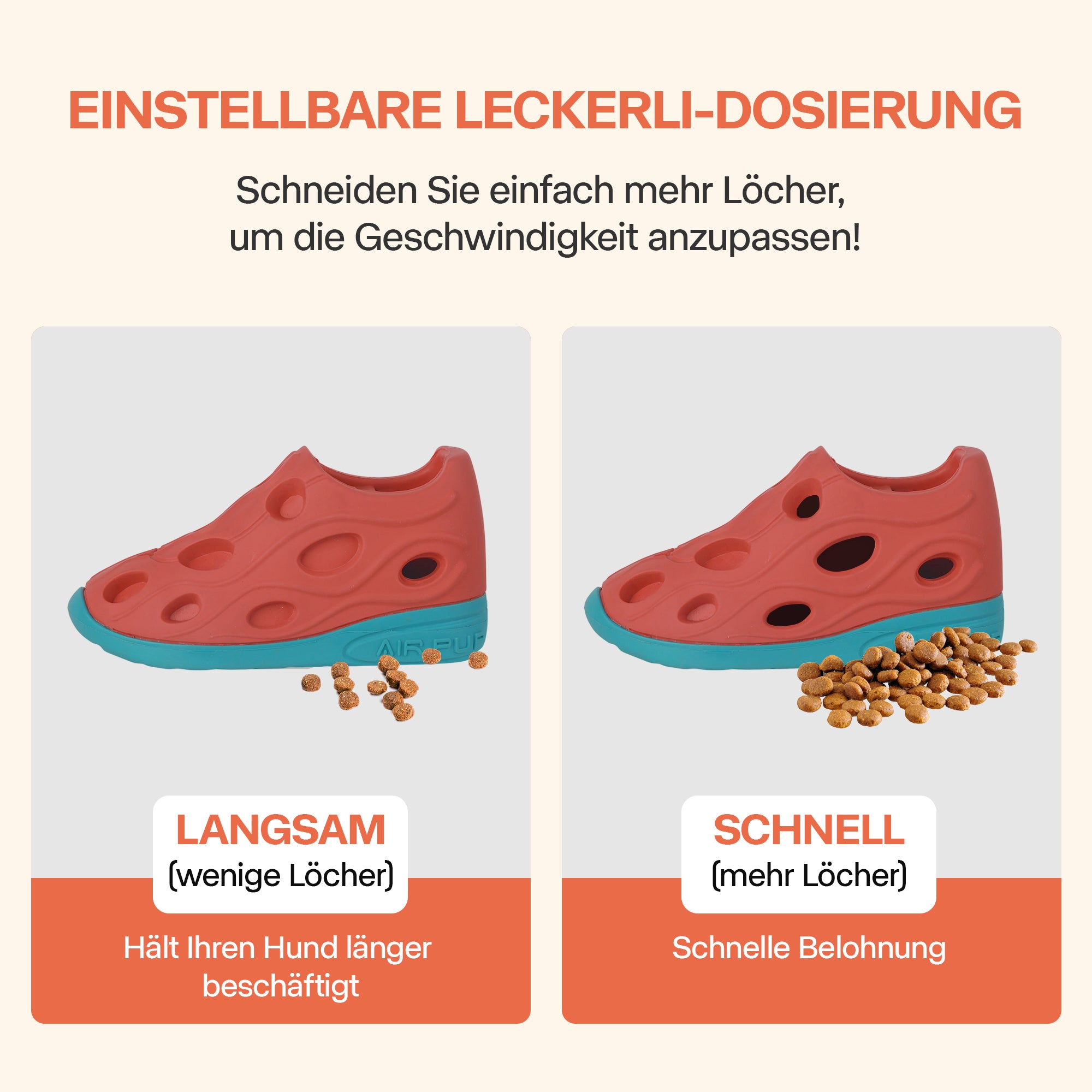 Air Pups Sneaker – Leckerli-Spender aus Naturgummi
