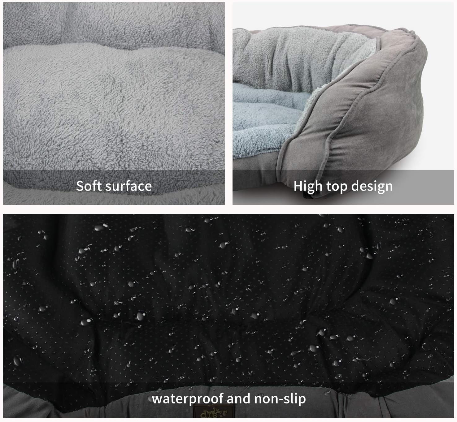 Lamb - Luxury Lounge Hundebett Grey M-L