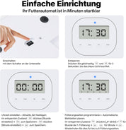 Lifestyle 4 Pets - Automatischer Futterautomat für Katzen und Hunde