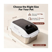 Lifestyle 4 Pets - Edelstahl Futteraufbewahrungsbehälter