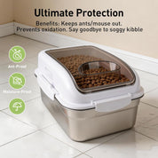 Lifestyle 4 Pets - Edelstahl Futteraufbewahrungsbehälter