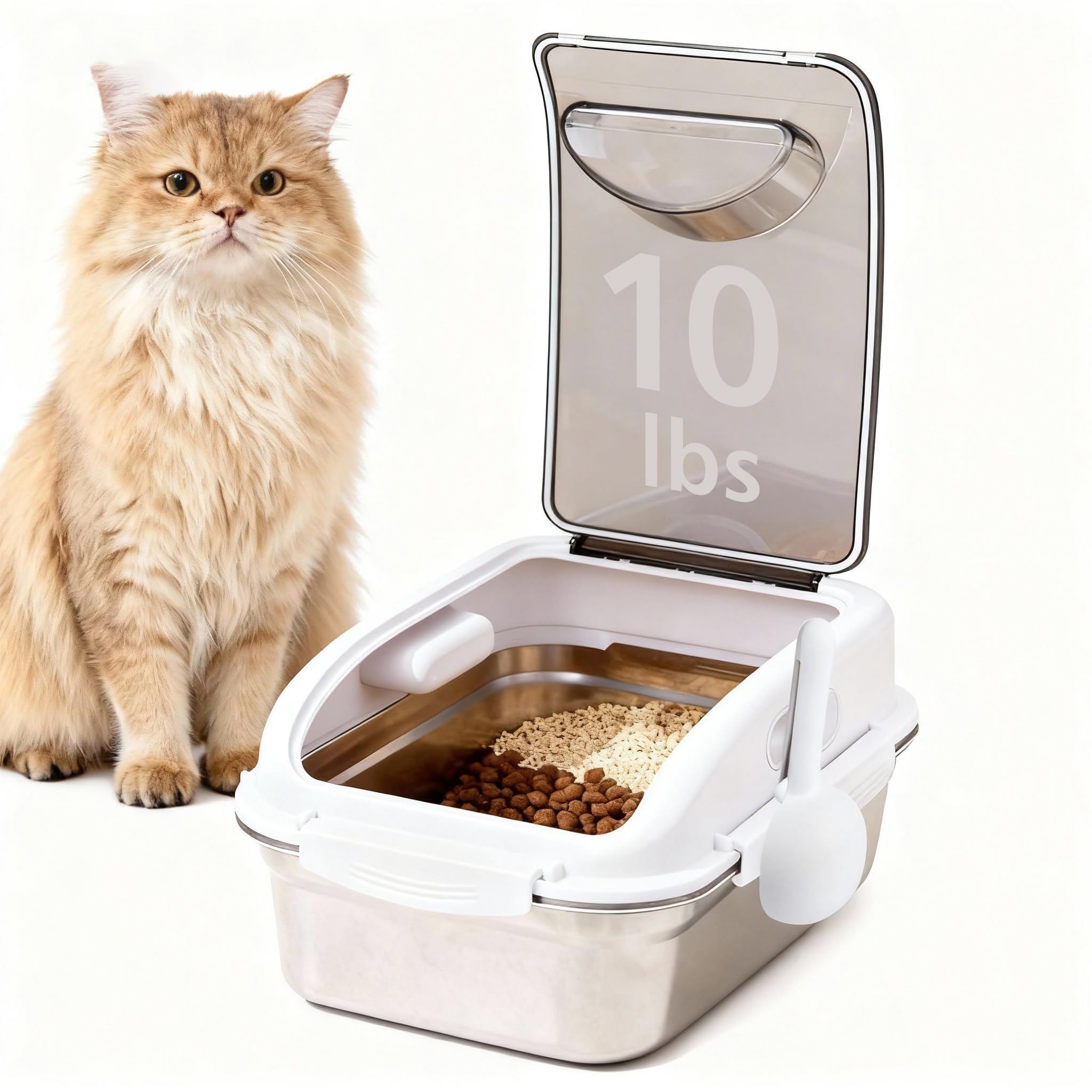 Lifestyle 4 Pets - Edelstahl Futteraufbewahrungsbehälter