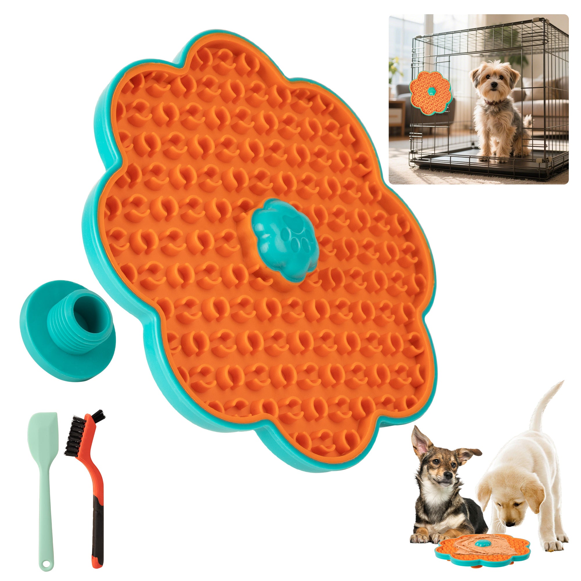 Calming Pals Hunde Leckmatte – Beruhigung für Transportbox & Zuhause