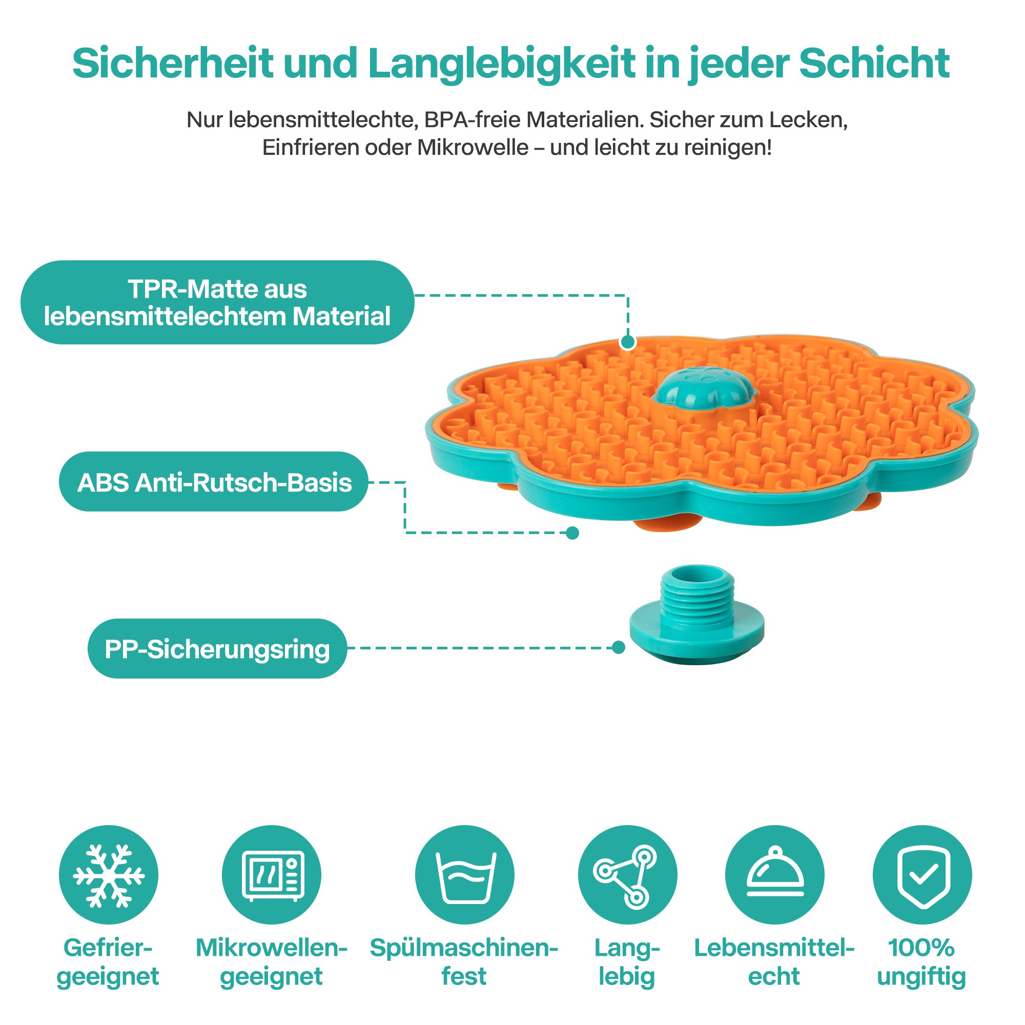 Calming Pals Hunde Leckmatte – Beruhigung für Transportbox & Zuhause