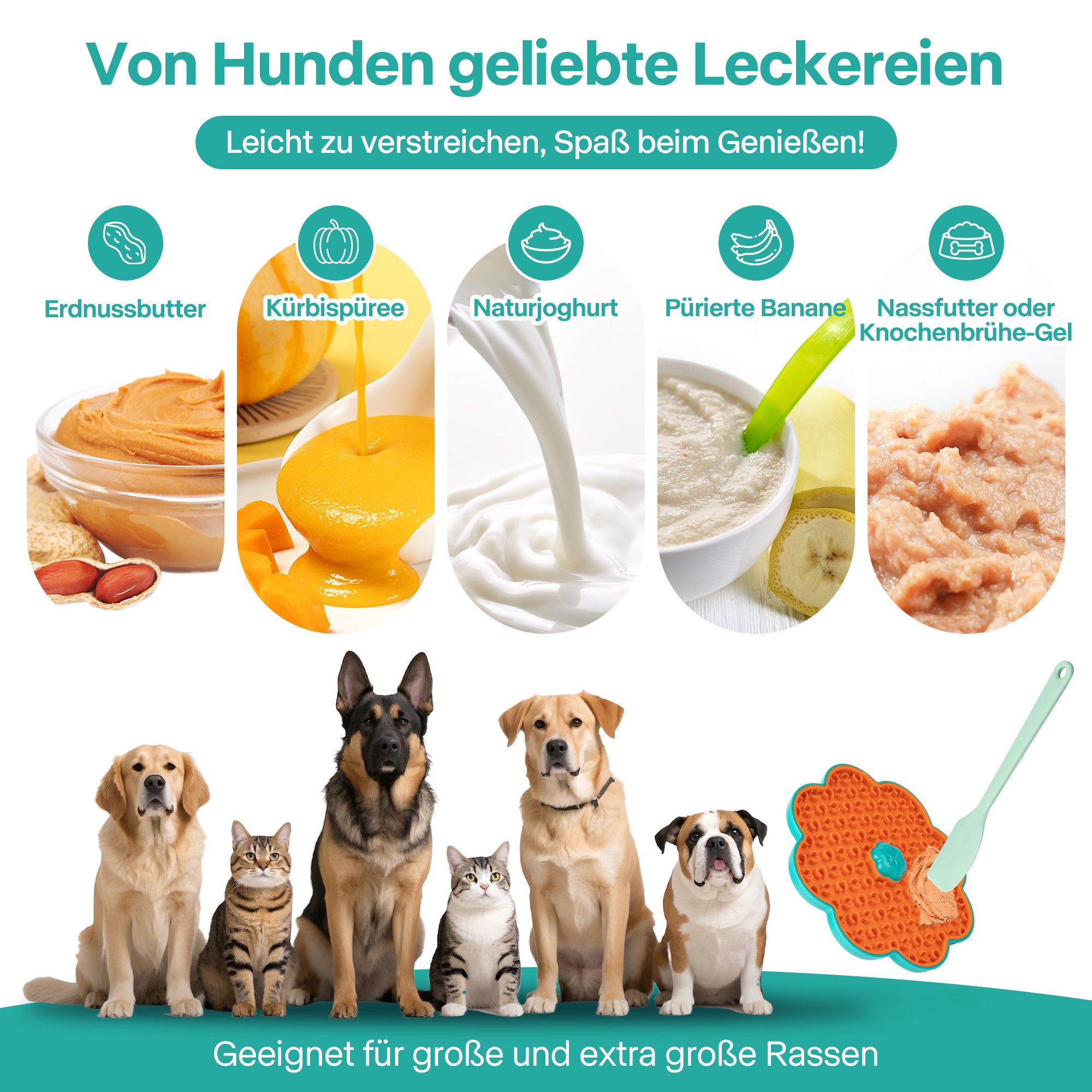 Calming Pals Hunde Leckmatte – Beruhigung für Transportbox & Zuhause