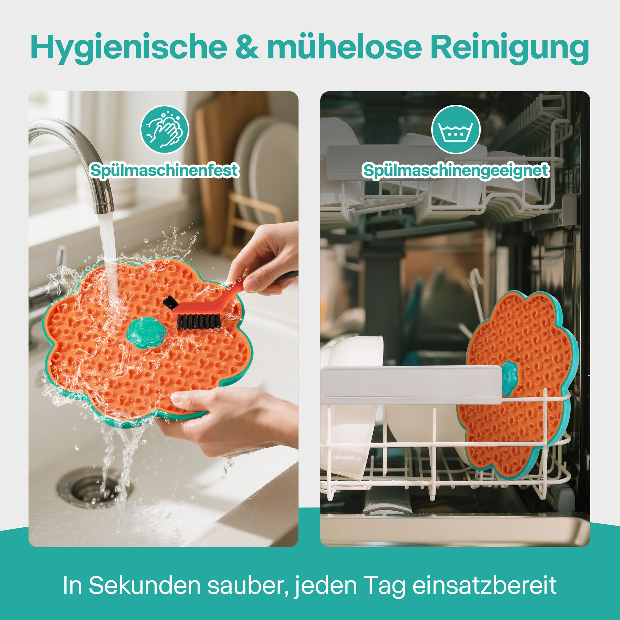 Calming Pals Hunde Leckmatte – Beruhigung für Transportbox & Zuhause