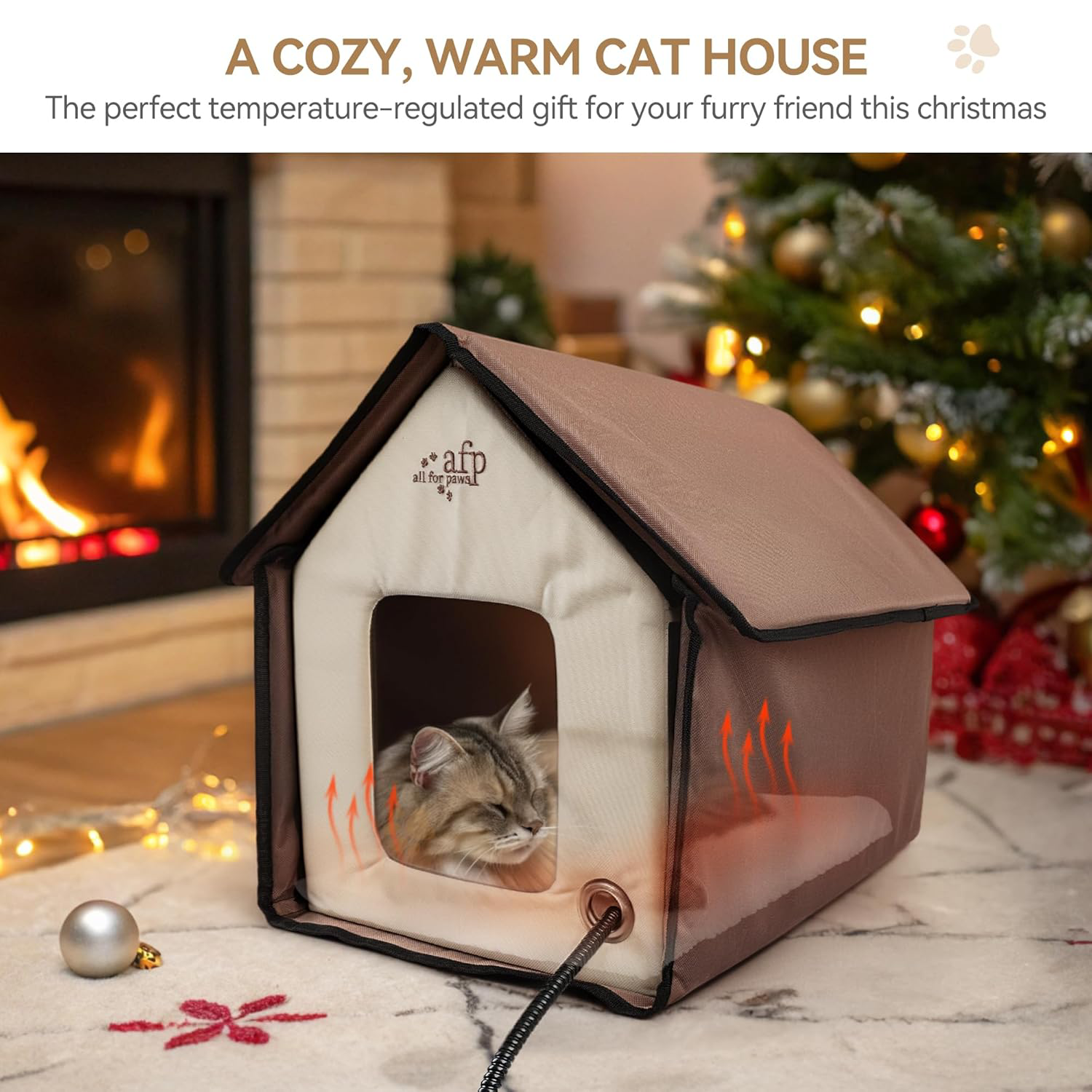 Classic Comfort – Beheiztes Katzenhaus für drinnen & draußen