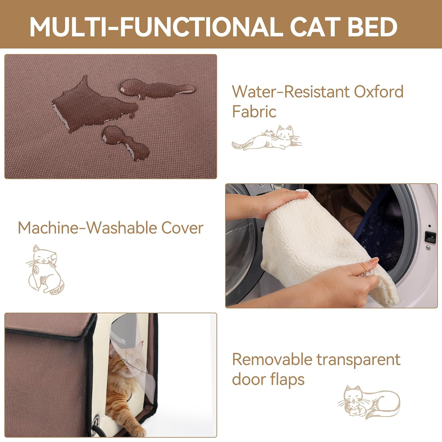 Classic Comfort – Beheiztes Katzenhaus für drinnen & draußen